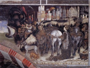 Pisanello_-_St_George_and_the_Princess_of_Trebizond_(right_side)_-_WGA17874