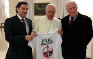 Pope against fracking