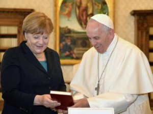 Pope Merkel Charlemagne